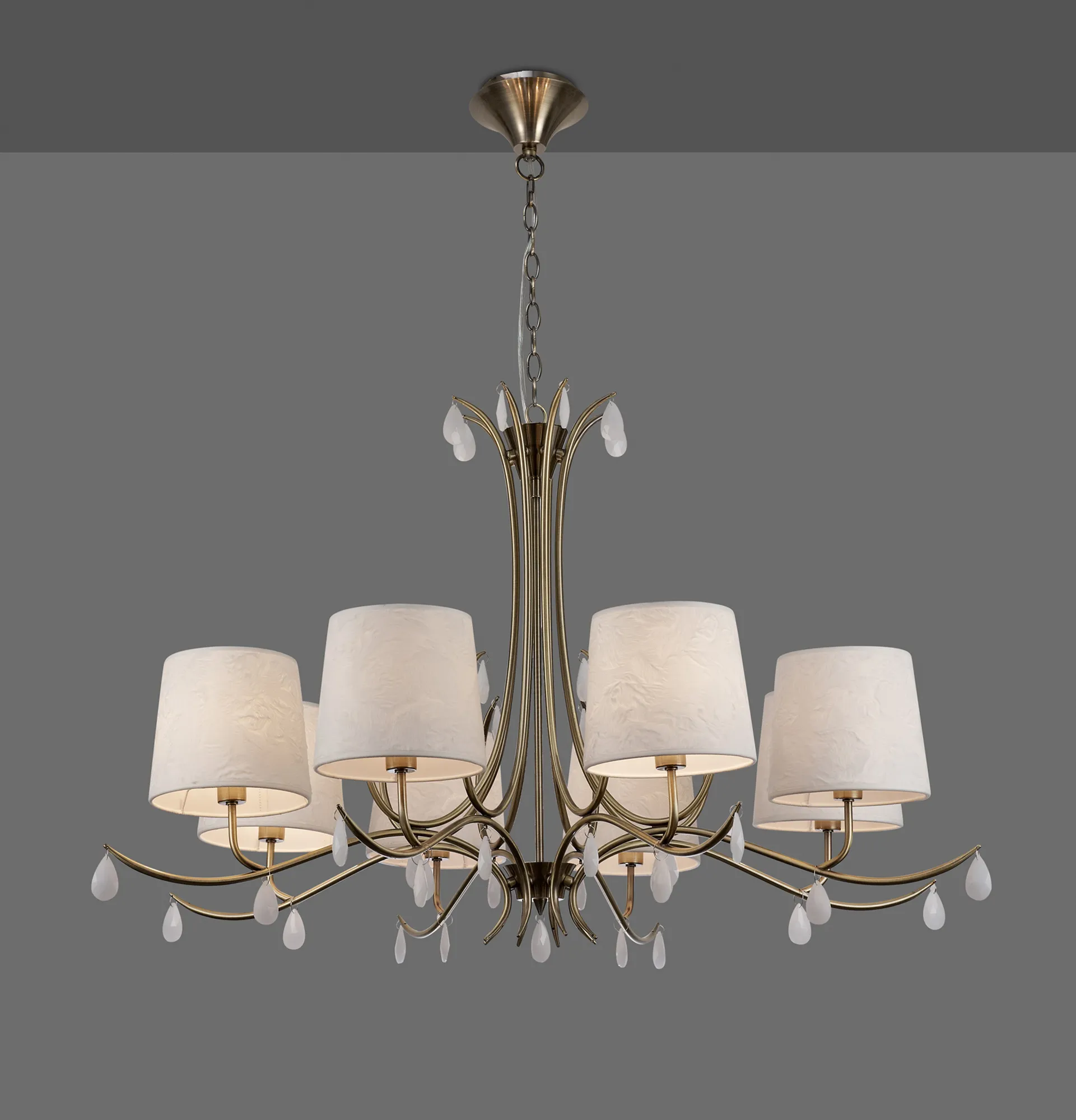 Andrea Antique Brass Ceiling Lights Mantra Multi Arm Fittings Andrea Antique Brass Ceiling Lights Mantra Multi Arm Fittings